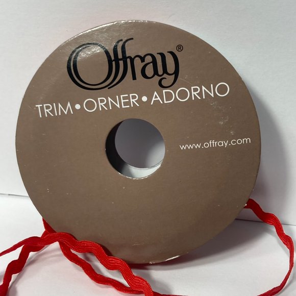 Red Ric Rac Trim Ribbon Offray 12 Rolls Craft Scrapbook Card Making Gifts Wavy - Picture 9 of 10